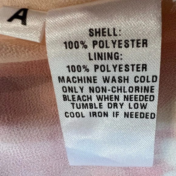 The Loft Tan and Shades of Orange Sleeveless Lightweight Pleated Dress. Size 10. - Picture 12 of 13